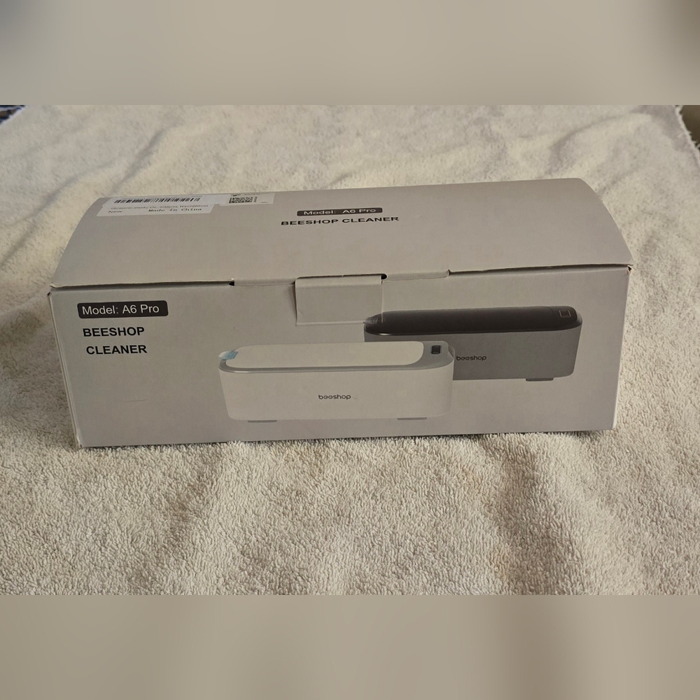 Beeshop Ultrasonic Jewelry Cleaner in White